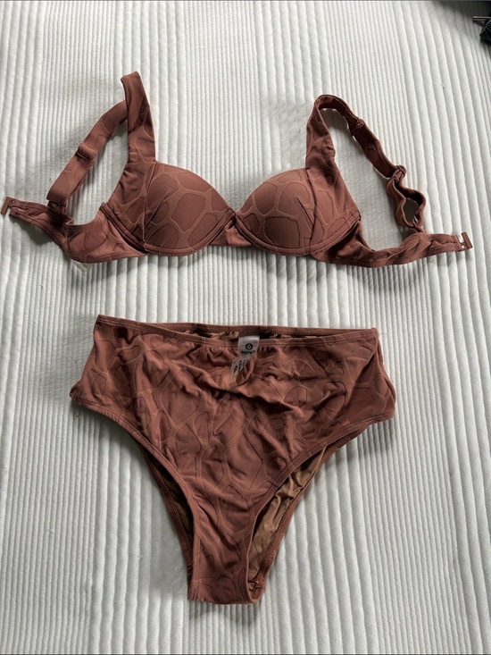 Mona B Other - High-Rise Molded Bikini Set in Mauve